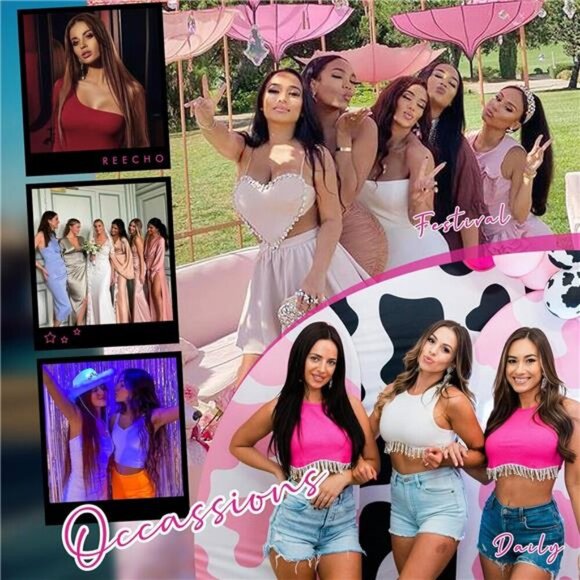 REECHO 28" Straight Super Long 4 PCS Set Thick Clip in on Hair Extensions - Picture 5 of 7